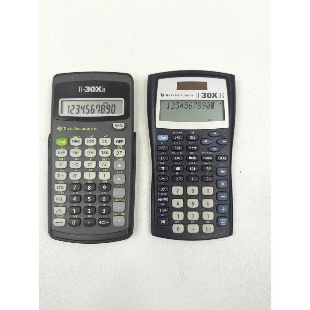 Texas Instruments TI-30Xa and TI-30IIS Scientific‎ Calculator 2 Units